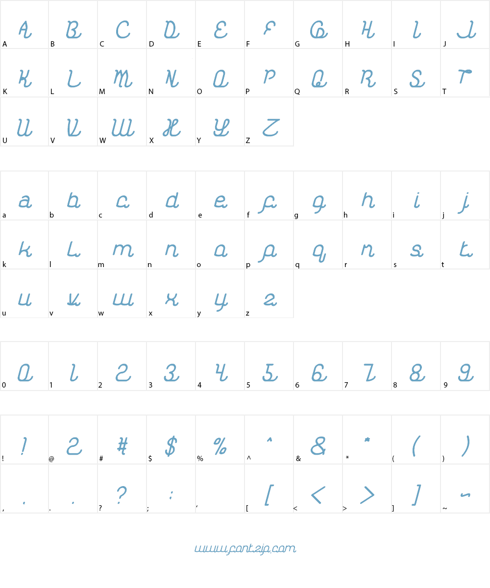 Kasih Dan Sayang Font Character